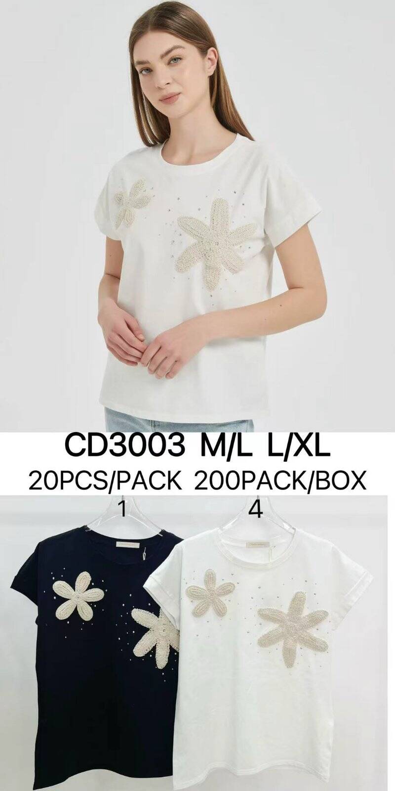 Bluzki damskie  Roz M/L-L/XL, Mix Kolor Paczka 10 szt